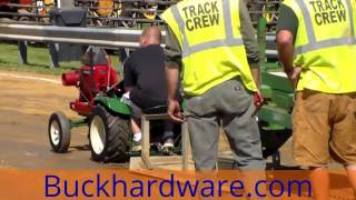 15 HP Hit Or Miss Engine Hydro Garden Tractor Pull [upl. by Esenej]