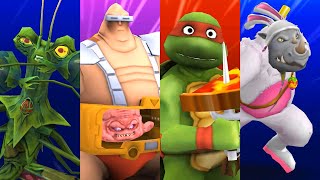 TMNT Legends Krang Classic Raph Classic Rocksteady Bunny Snakeweed [upl. by Nemraciram]