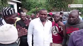 RASHID ECHESA ARRIVES AT CLEOPHAS MALALAS HOME AS POLICE OFFICERS CAMP THERE TO ARREST HIM [upl. by Sherard]