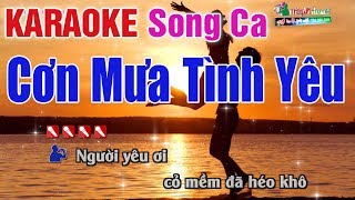 Cơn Mưa Tình Yêu Karaoke Song Ca  Bản Chuẩn 2020  Nhạc Sống Thanh Ngân [upl. by Geiger]