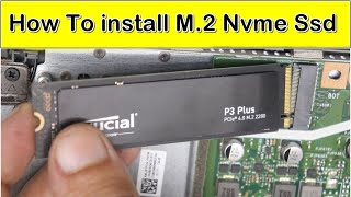 How To install M2 Nvme Ssd in Laptop [upl. by Ailla]