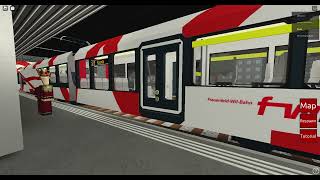 Frauenfeld Wil Bahn FWB Tram Leaving Station [upl. by Hernardo]