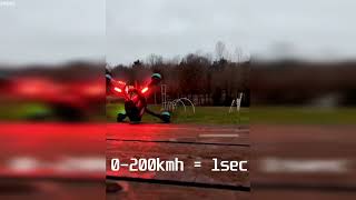 0200 Kmh in 1 second DRONE 0200 Kmh 1 saniye [upl. by Fleeman]