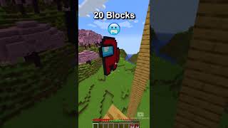 Minecraft 1 Block vs 1000 Blocks Jump 😰😰😰 [upl. by Dwain678]