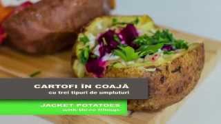 Cartofi in coaja cu trei umpluturi  Jacket potatoes with three fillings [upl. by Seaton]