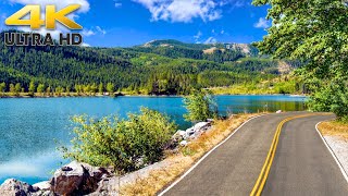 Sierra Nevada Mountain Scenic Drive Around Mammoth Lakes 4K California [upl. by Yahsel]