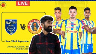 Kerala Blasters vs East Bengal FC Full match livestream isl footballwithmessu [upl. by Ainesell]