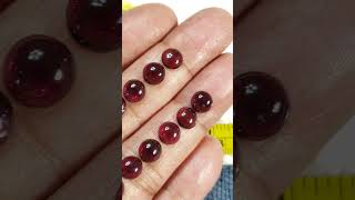 Natural Almandine Garnet Cabochons [upl. by Tamara]