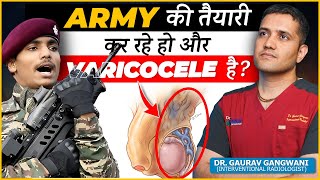 Can We Join Armed Forces If We Have Varicocele  Dr Gaurav Gangwani Interventional Radiologist [upl. by Foote327]