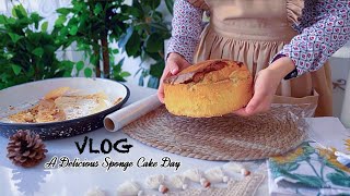 Making Delicious Soft and Fluffy Sponge Cake [upl. by Eelah]