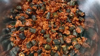 Simple recipe 👉👉Bendakaya Fry 👌👌🍚 like amp subscribe amp share [upl. by Knowland984]