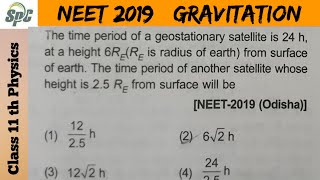 The time period of a geostationary satellite is 24 h at height 6Re  Re is radius of earth  from [upl. by Palladin734]