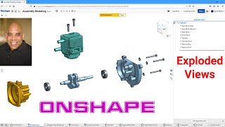 Onshape  Exploded Views  Assemblies and Drawings [upl. by Naujek607]