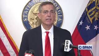 GEORGIA Sec State Raffensperger says bomb threats to precincts came from a “foreign state actor” [upl. by Meador]