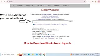 How to download books from LibGenis [upl. by Enetsuj]