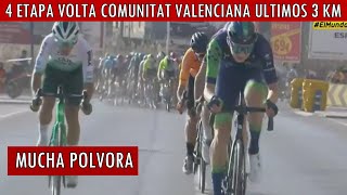 VUELTA COMUNIDAD VALENCIANA 2024 ETAPA 3 TOP10 DE LA CARRERA ULTIMOS 3 KM [upl. by Asiluj]