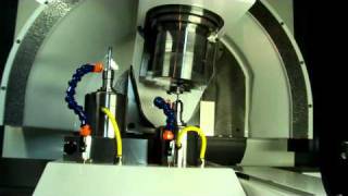 Studer Combitec CNC ID Grinder Polishing Carbide  Machine Top View while grinding amp probing [upl. by Erodavlas]