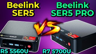 Is The Difference Worth it Beelink SER5 VS SER5 PRO 5560U vs 5700U Mini PC Comparison Gaming [upl. by Enelyk]