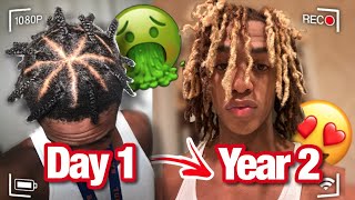 My Dreadlock Journey  2 Year Transformation CRAZY GROWTH [upl. by Laroc]