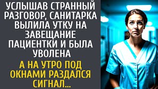 Услышав странный разговор санитарка вылила утку на завещание пациентки и была уволена… А на утро… [upl. by Nennarb]