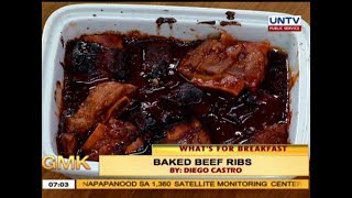 Baked Beef Ribs  Whats for Breakfast [upl. by Stillman]