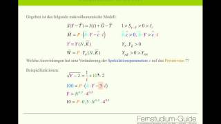Makroökonomie Multiplikatoren ua für Fernuni Teil 1 [upl. by Ennaeel355]