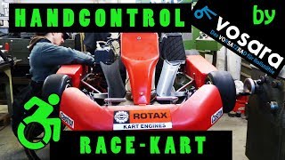 Kart mit Handbedienung Motorsport im Rollstuhl DIY by vosara [upl. by Biebel681]