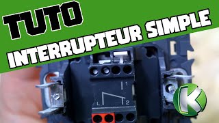 TUTO  Raccorder un interrupteur simple allumage  électricité [upl. by Adieren]