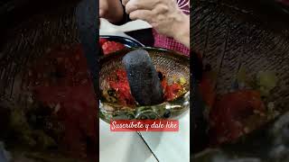 🔥Salsa en Chirmolera para Tacos Quesadillas Memelas 🔥🍅🌶️🧄🔥 salsa foodie recipe food mexico [upl. by Jonah]