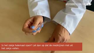 Apotheek Voorzorg  Instructievideo openen Dé Medicatierol® [upl. by Llemart]