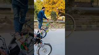 Cycle wheeling lahore 46 king  its tiger  shorts wheeling [upl. by Bergquist]