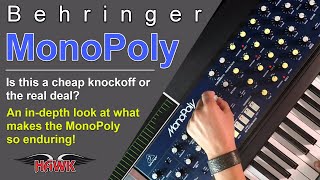 Behringer MonoPoly Synthesizer Review and Demo [upl. by Evangelia]