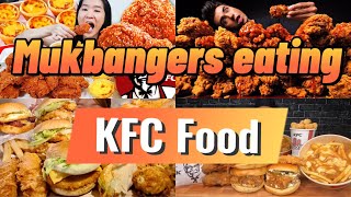 Mukbangers eating KFC Food [upl. by Hengel]