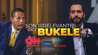 Esto dice NAYIB BUKELE de los medios INTERNACIONALES no le importa [upl. by Jan]