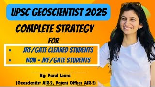 UPSC Geoscientist 2025 Preparation strategy Full planPYQ [upl. by Annoyik]