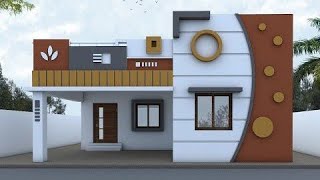 Modern House Facing Wall Design Ideas  Beautiful Houses Pictures [upl. by Ahsin444]