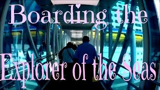 Boarding Explorer of the Seas Port Canaveral Terminal 1 [upl. by Orazio]