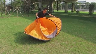 Folding Instruction Video for a 2 Person Pop Up Tent 2 Seconds Tent [upl. by Leon]