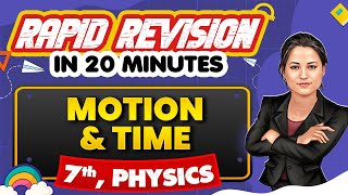 Motion And Time  Rapid Revision in 20 Minutes 🔥 Physics Class 7th 📚 [upl. by Ike437]