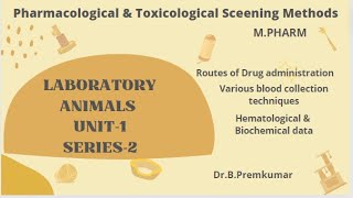 Common laboratory animals description  Unit I  Series2 [upl. by Elliven880]