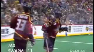 Portland LumberjaxMinnesota Swarm NLL lacrosse highlights 21008 [upl. by Altaf973]