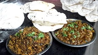 Dhaba Egg Bhurji Recipe with Roti  Dhaba Style Aloo Mutter Masala Egg Fry  Food Cooking Videos [upl. by Neirrad]