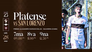 Juveniles LPF Platense vs San Lorenzo  Campeonato 2024 [upl. by Tennek]