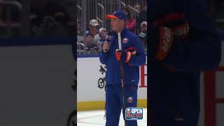 Islanders Head Coach Patrick Roy Addressed Isles Nation at Open Practice at UBS Arena [upl. by Anrehs]