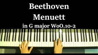 Beethoven Menuett in G major ベートーヴェン ト調のメヌエット [upl. by Ttreve]