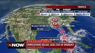 Manatee County declares state of emergency ahead of Subtropical storm Alberto [upl. by Junia]