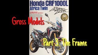 Tamiya 16 CRF1000L Africa Twin motorcycle build Part 3 The frame [upl. by Curt]