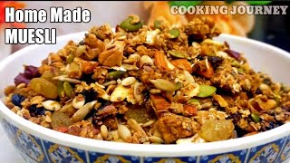 Home made Muesli Recipe  How to make muesli  Healthy Breakfast Recipe  weightloss recipe [upl. by Stagg]