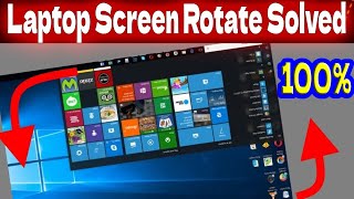 How to Fix Rotated Laptop Screen Quick Screen Rotation Fix Guide  Freelancing Online Earning [upl. by Sinclare]