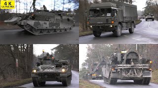 British Army Sennelager Training Area Challenger CRARRV Warrior FV513 REME MAN SV Land Rover Wolf [upl. by Pasia318]